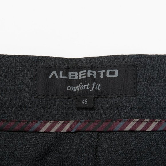 Alberto Dark Grey Tom Cermica Comfort Fit Pants - Picture 3 of 4